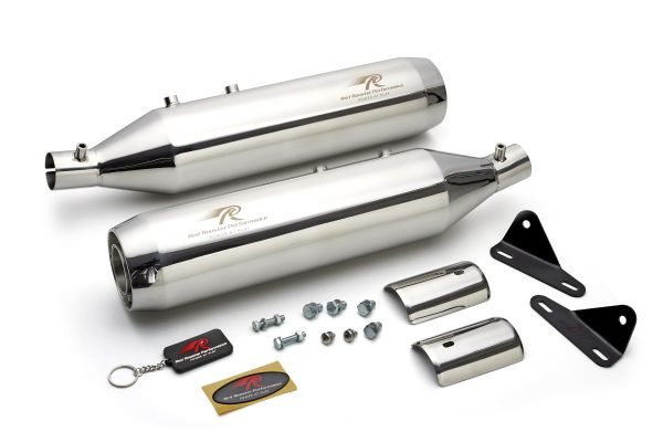 Red Rooster Polish Astral Pro Chrome Exhaust for Royal Enfield Super Meteor 650 image 3
