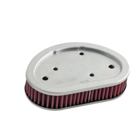 K&N HD-9608 High-Flow Air Filter for Harley-Davidson Dyna Twin Cam (2008–2016) | Street Bob, Fat Bob, Low Rider, Wide Glide | Washable Lifetime Filter