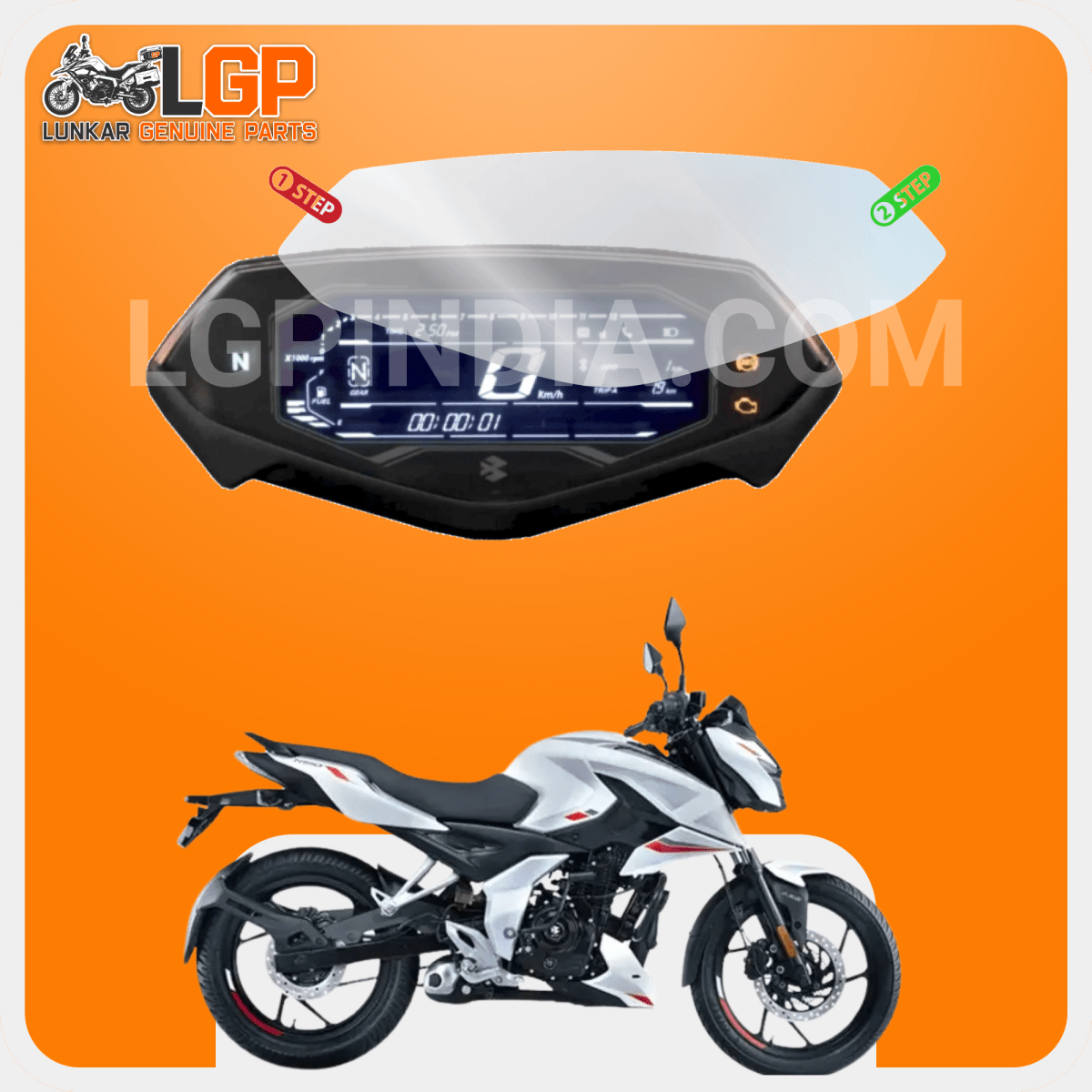LGP SCREEN GUARD DISPLAY PROTECTOR BAJAJ — PULSAR NS 400 Z (SMART CONNECT TFT METER) image 4