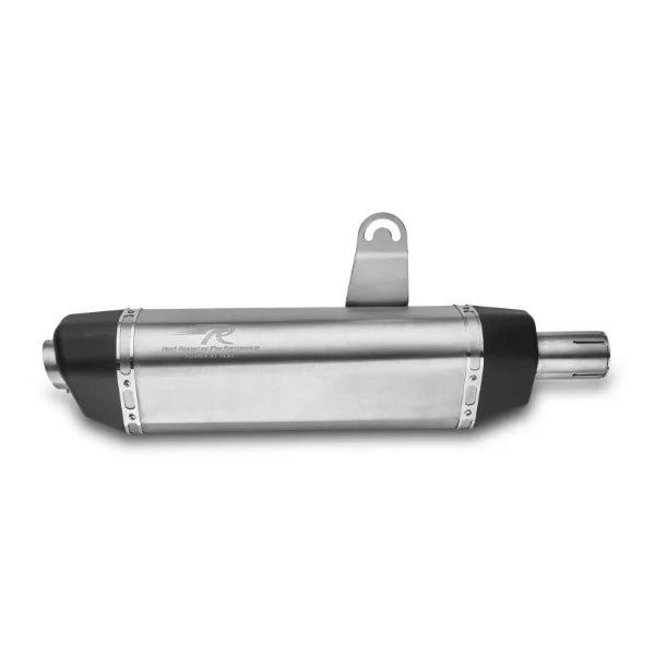 Red Rooster Vertex Exhaust for Himalayan & Scram 411 – Performance Slip-On (Polish / Matte / Black) — Matte image 7