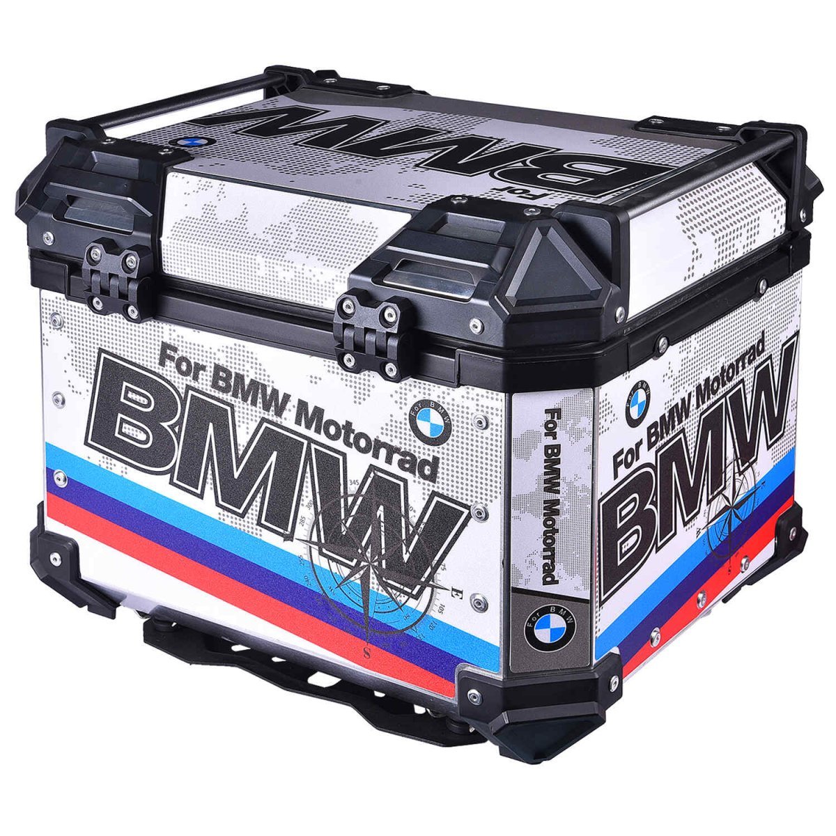 LGP TOP BOX 45L BMW DRAW WITH BACKREST — Black image 5