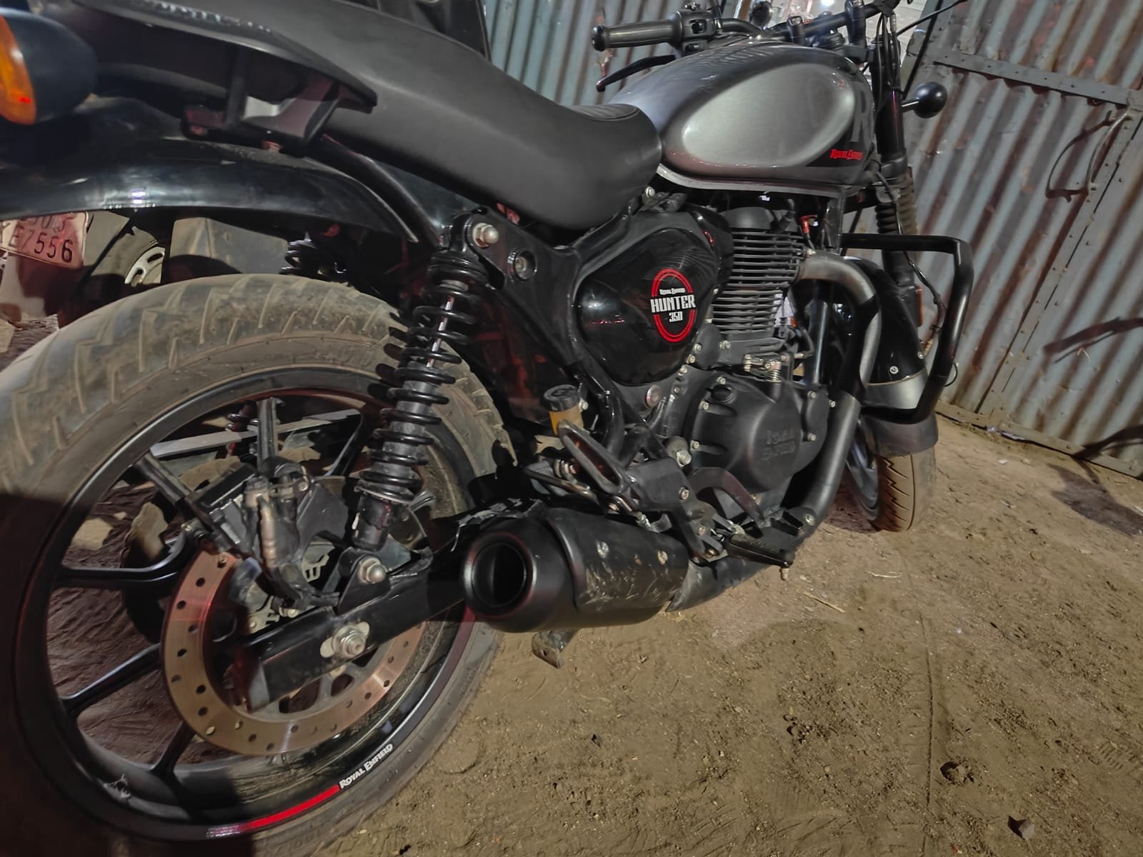 KP Racing System Replica Exhaust for Royal Enfield Hunter 350 | SS304 Stainless Steel Performance Silencer with DB Killer, Lifetime Rust & Accidental Warranty image 3
