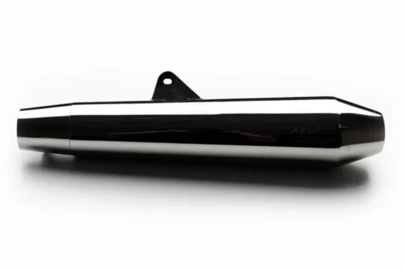 AEW TE 102 Megaphone Performance Exhaust for Interceptor 650 / Continental GT 650 | Black, Stainless Steel & Mirror Polish — Stainless Steel Matt Polish image 10