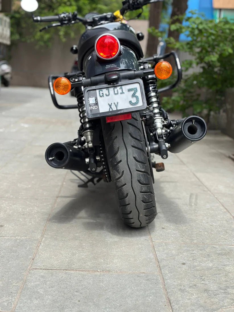 SS Motocorp Slip-On Exhaust Silencer (Pair) Black Finish for Royal Enfield Shotgun 650 | Performance Exhaust with DB Killers image 6