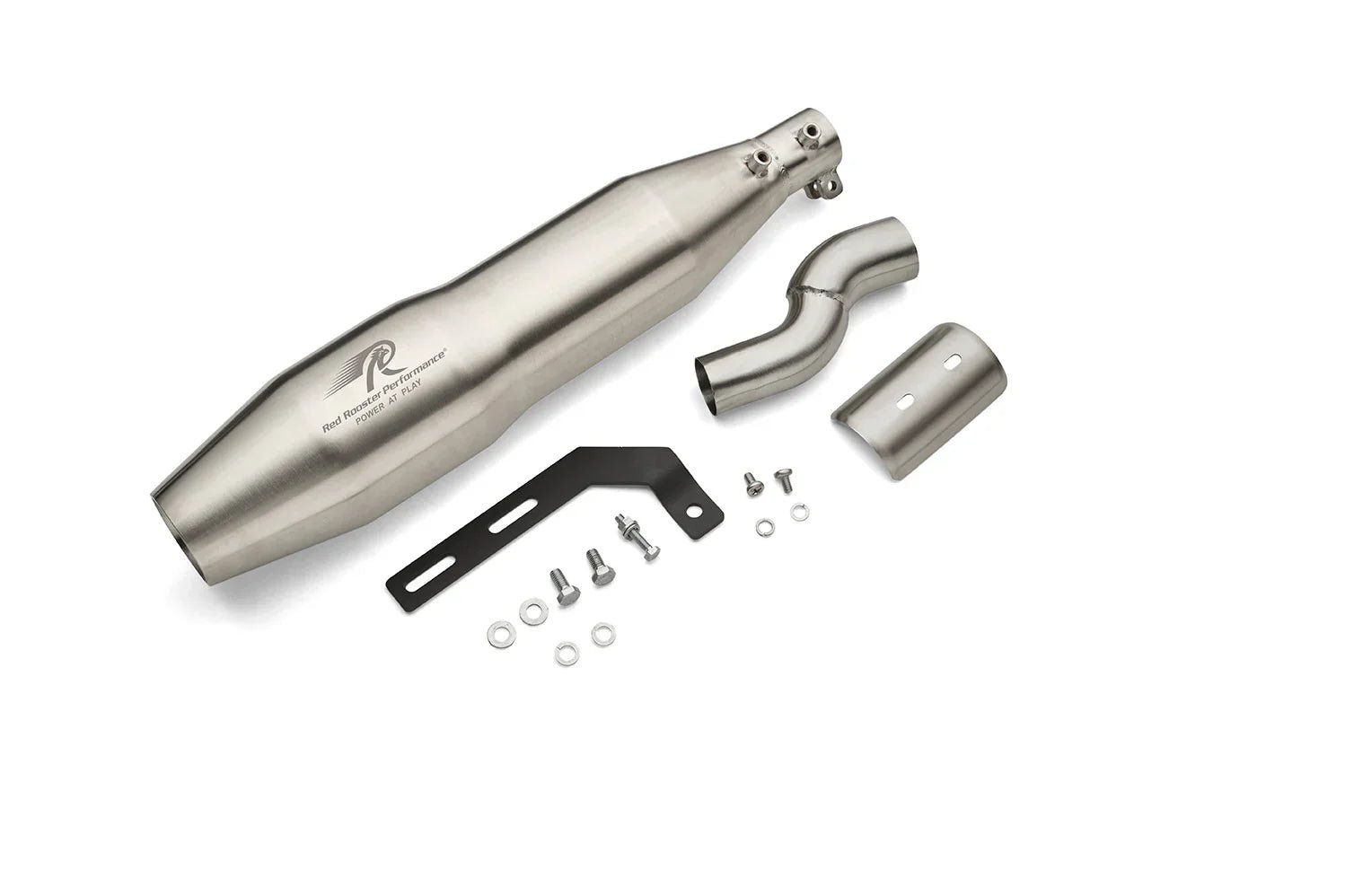 Red Rooster Blaze Black Exhaust for Triumph Speed 400 & Triumph Speed T4 (Polish / Black / Matte) — Black image 3