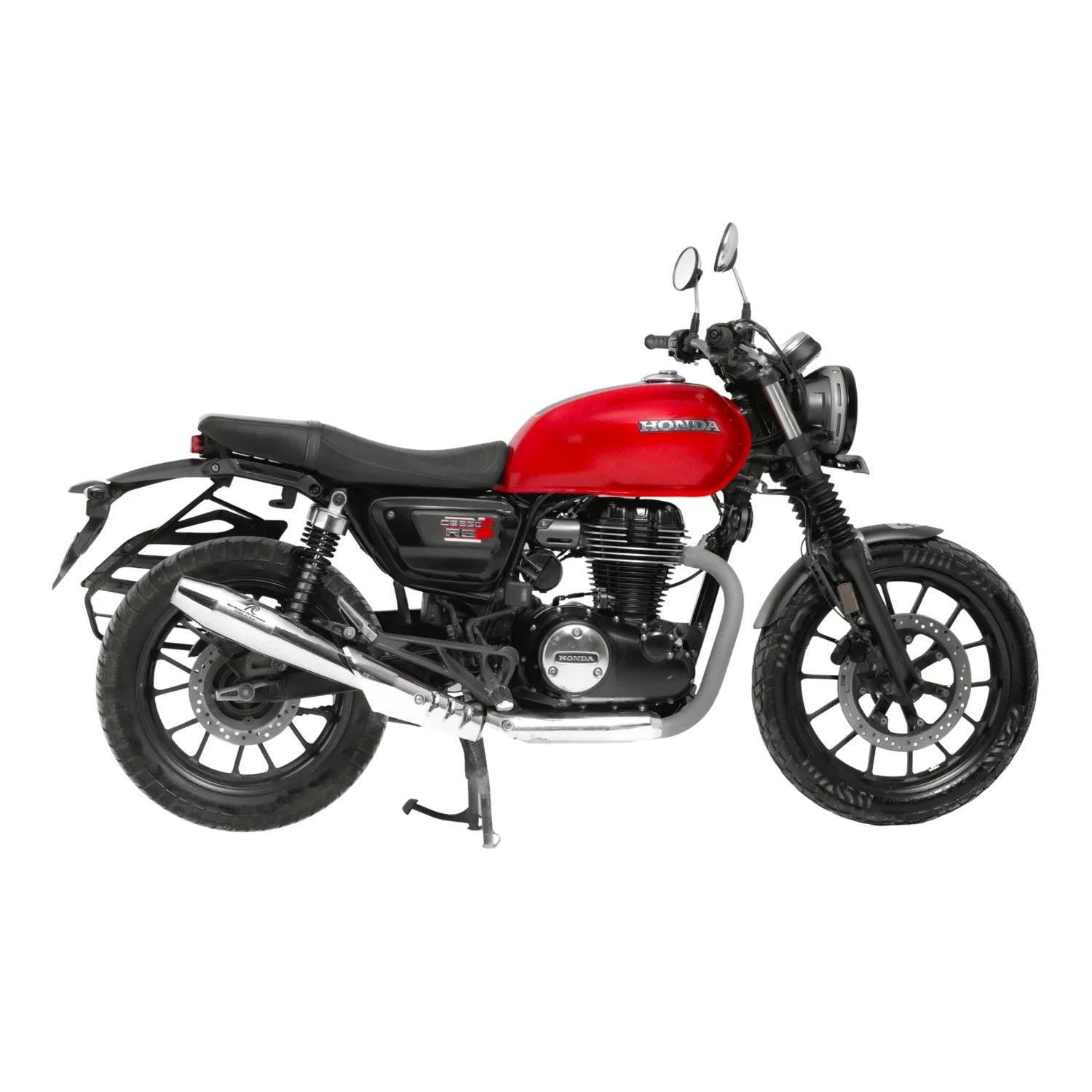 Red Rooster Pegasus RS Exhaust for Honda CB350 RS (Polish / Black) — Black image 3