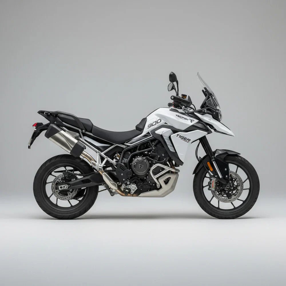 Barrel Storm Slip-On Exhaust for Triumph Tiger 900 GT (2025) | 304 Stainless Steel Performance Motorcycle Exhaust image 2