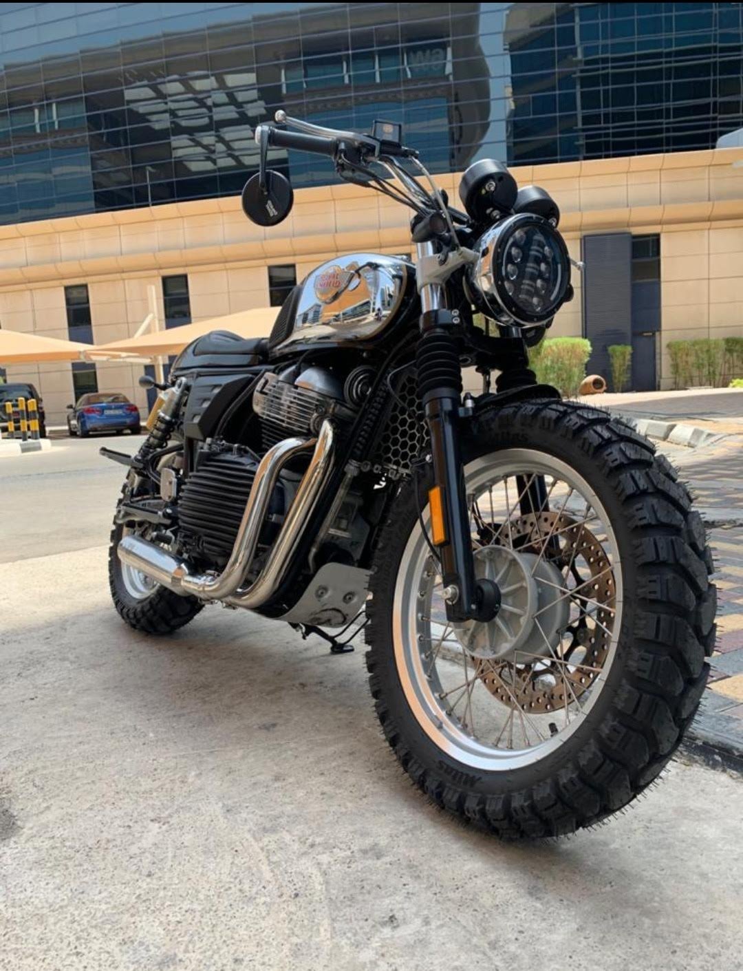 SS Motocorp Performance Bred 2x1 Full System Exhaust with Short Can for Royal Enfield Interceptor 650 & Continental GT 650 | Matte & Mirror Finish — 2 Nos. o2 Sensors- Old Version- Matte Finish image 2