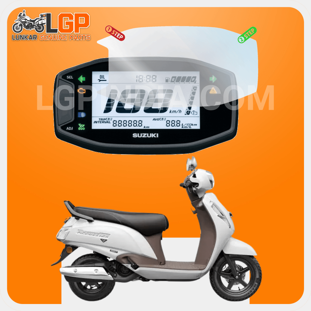LGP SCREEN GUARD DISPLAY PROTECTOR SUZUKI — GIXXER 150 / GIXXER SF 150 GIXXER 250 / GIXXER SF 250 image 2