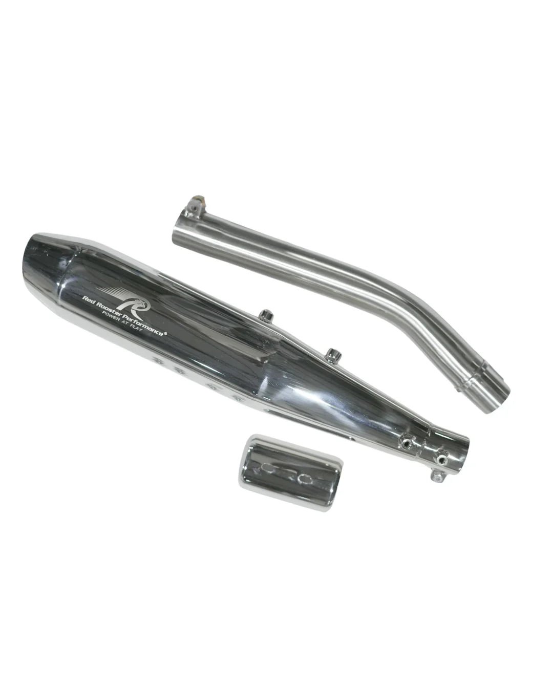 Red Rooster Stellar X Exhaust for Royal Enfield Bear 650 – Polish / Black / Matte — Black image 2