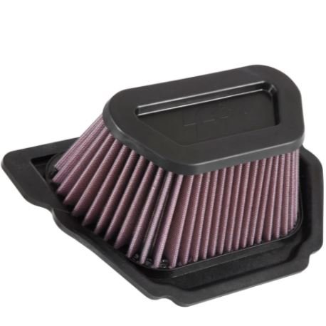 K&N YA-1015 High-Flow Lifetime Engine Air Filter for Yamaha YZF-R1, R1M, R1S & MT-10 (2015-2021) Washable Reusable Performance Air Filter