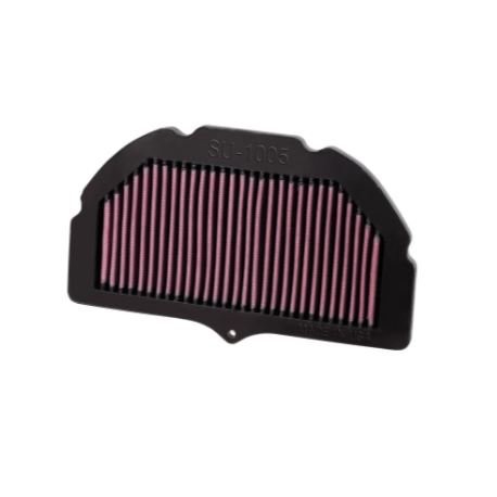 K&N SU-1005 High-Flow Lifetime Engine Air Filter for Suzuki GSXR1000 (2005-2008) Washable Reusable Performance Filter