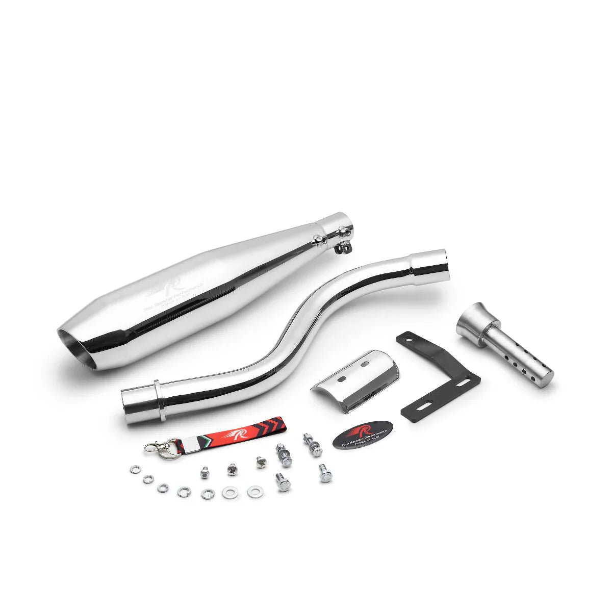 Red Rooster Performance POLARIS Exhaust for Hero XPulse 210 Polish | Slip-On SS304 Exhaust image 2