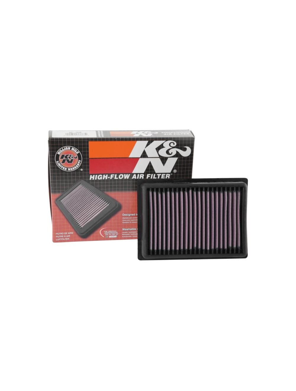 K&N KT-7918 High-Flow Washable Air Filter for KTM 790 Duke, 890 Duke, 990 Duke & Husqvarna Svartpilen 801 (2018–2024) Performance Engine Air Filter