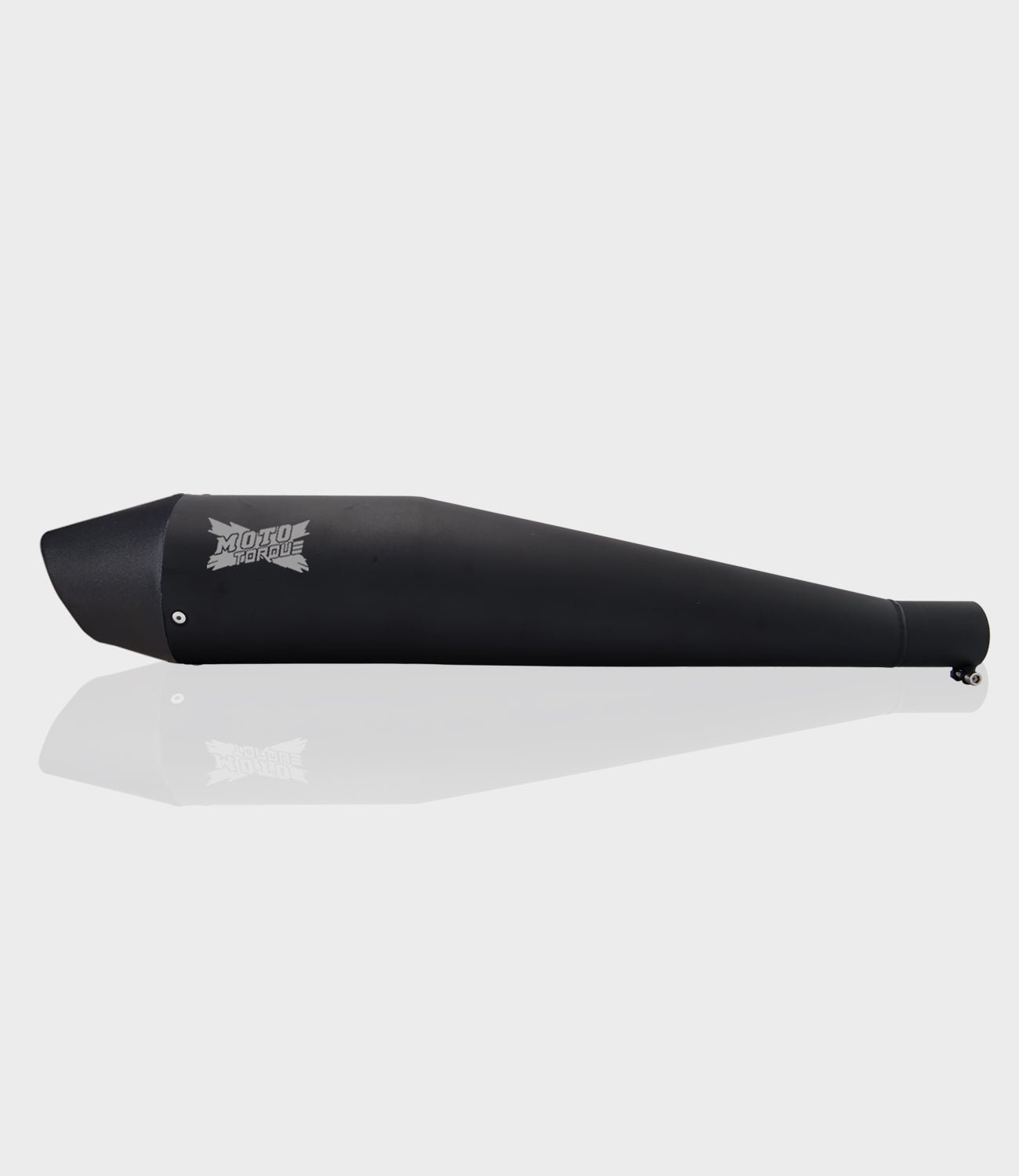 Moto Torque Dolphin Black Performance Exhaust for Royal Enfield – Universal UCE Slip-On Exhaust image 2