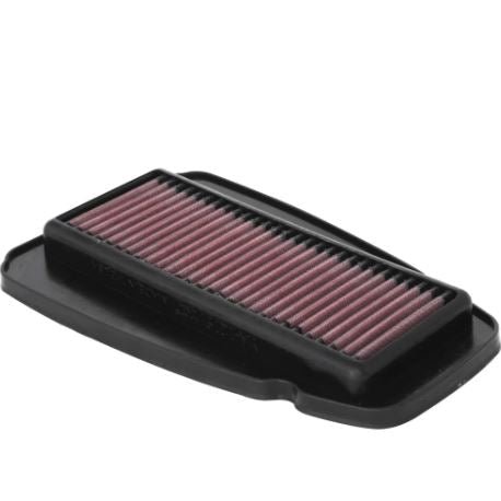 K&N High-Flow Lifetime Performance Air Filter YA-1219 for Yamaha YZF R125 / MT-125 / XSR125 | Washable Cotton Gauze Air Filter Upgrade