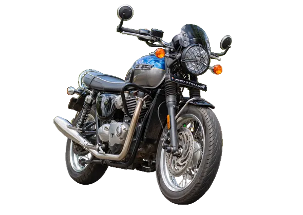 Triumph Bonneville T120 1200 Slip-On Performance Exhaust | Silver Stallion | +2.5 BHP Boost | Silver / Black Matte / Brushed — Black Matte image 2