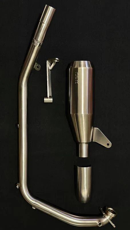 AEW Performance Full System Exhaust for Royal Enfield Guerrilla 450 | Free Flow Performance Exhaust | AEW image 2