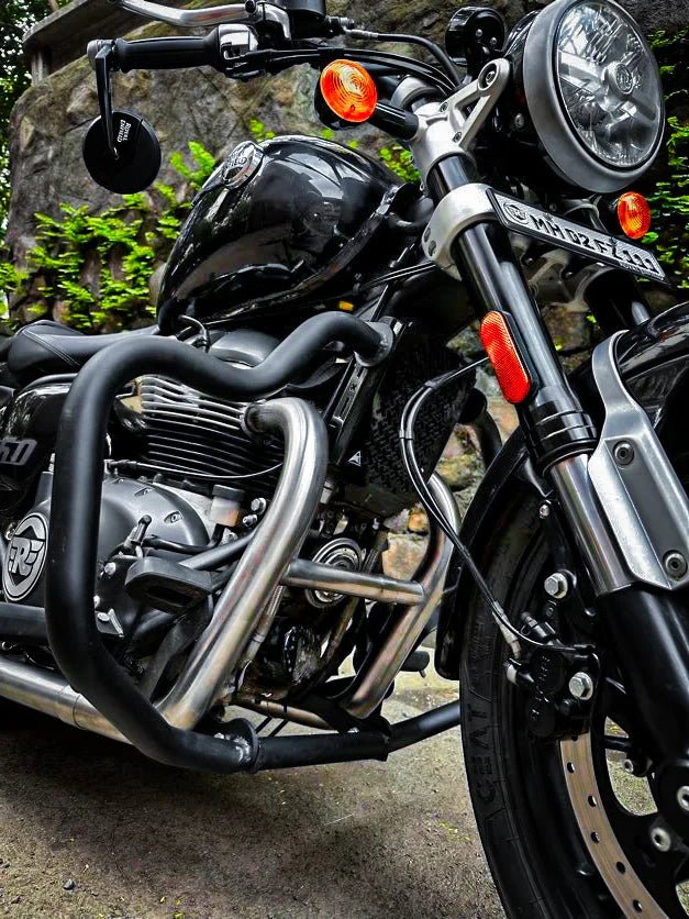 SS Motocorp 2x2 Full System Exhaust for Royal Enfield Super Meteor 650 | Dual Exhaust Setup with Header, Mid Pipes & Slip-Ons (O2 Sensor Compatible) — 4 Nos. O2 Sensors- 2025 Version image 4