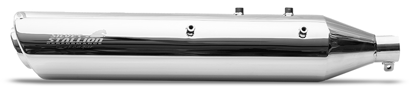 Silver Stallion Performance Exhaust for Royal Enfield Classic 650 | +2 BHP Power Boost Slip-On Exhaust | Silver, Matte Black & Brushed — Silver image 5