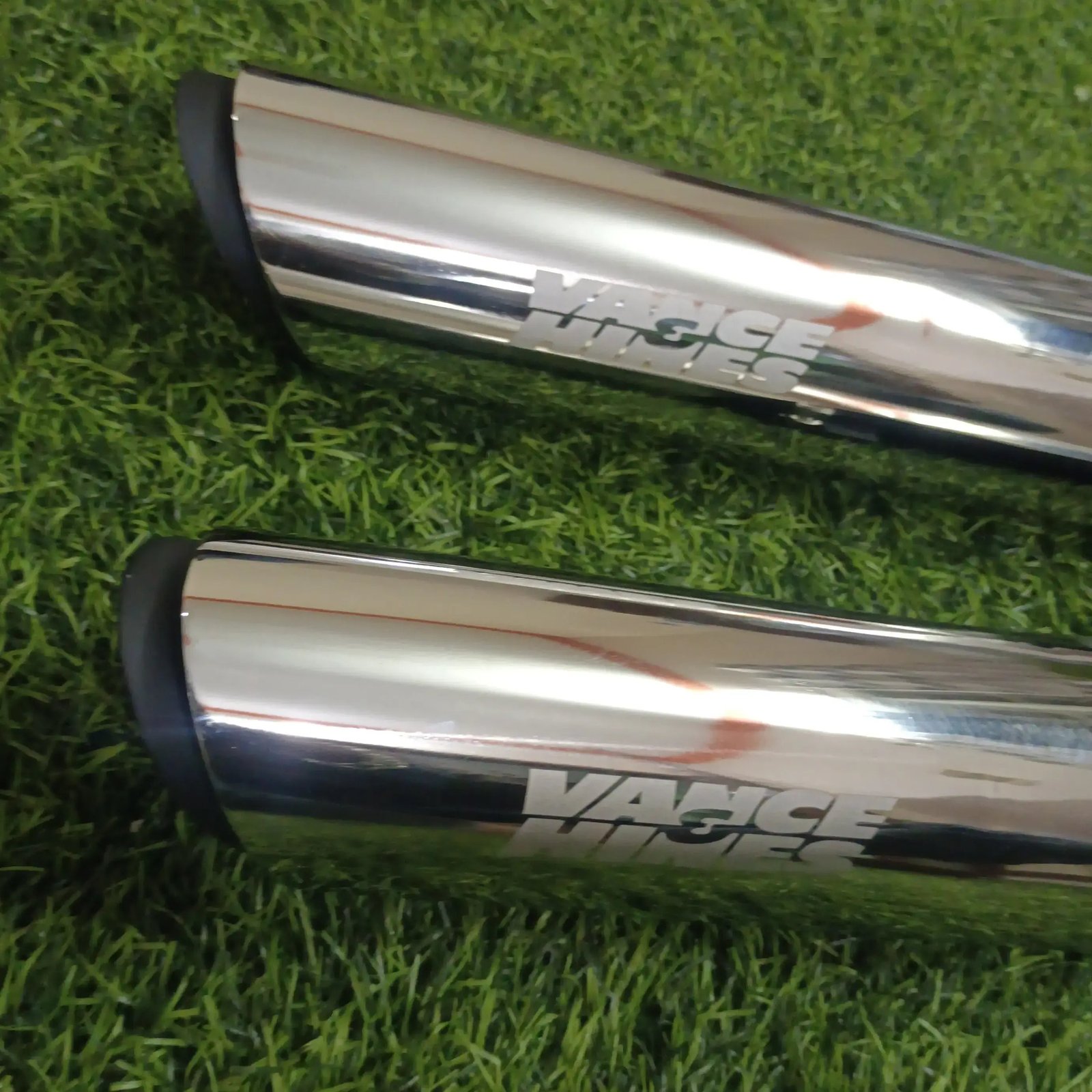 Harley Davidson sportster iron 883 slip on exhaust crome image 2