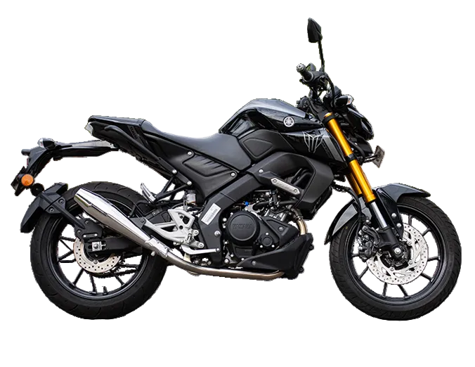 Yamaha MT-15 Storm Performance Exhaust | Silver Stallion | 11% BHP Boost | Black / Matte / Brushed — Brushed image 3