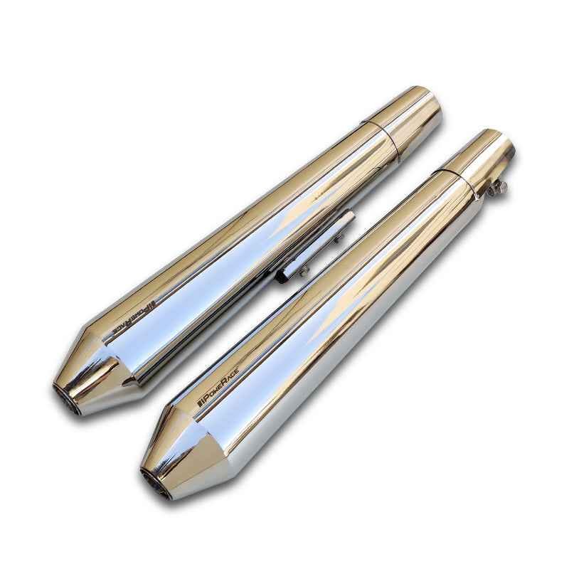 Powerage Slip-On Exhaust for Royal Enfield Continental GT 650 / Interceptor 650 - Polished Long