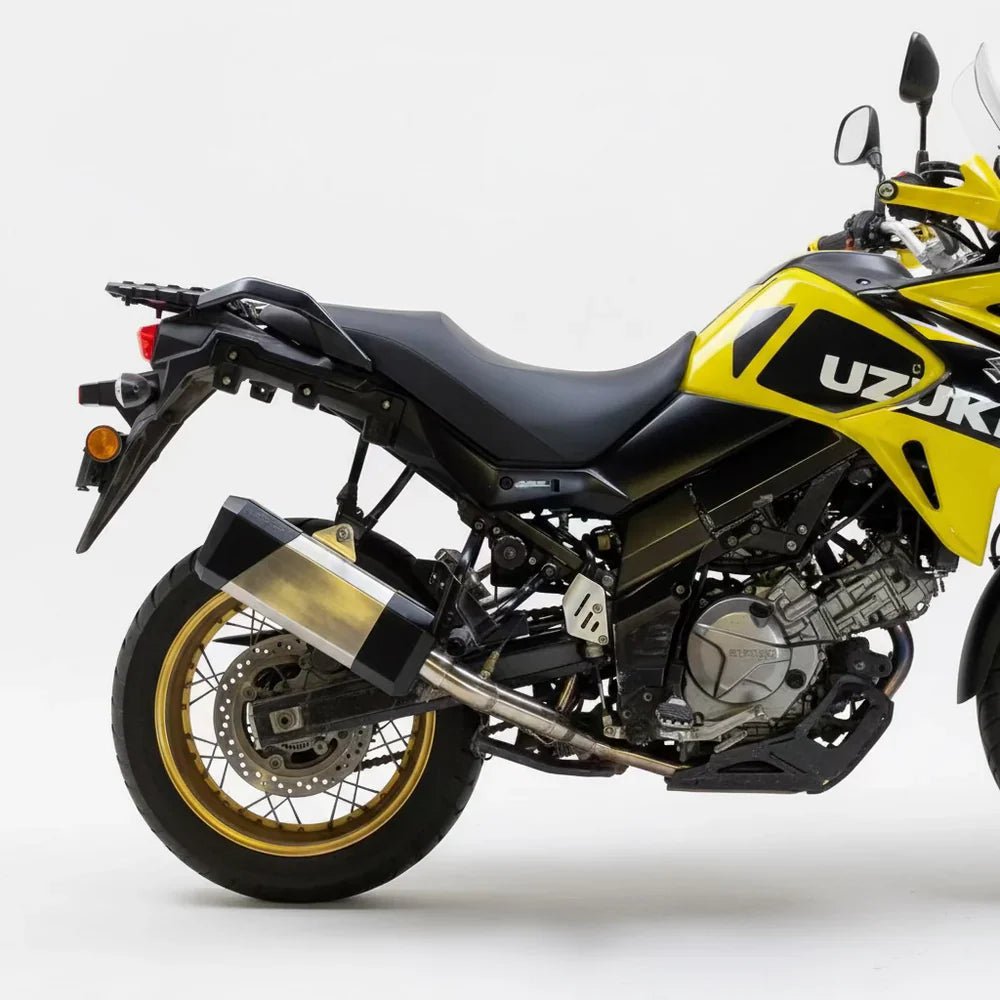 Barrel Storm Slip-On Exhaust with Mid Pipe for Suzuki V-Strom 650 | 304 SS Adventure Touring Performance Exhaust (DB Killer Included) image 4