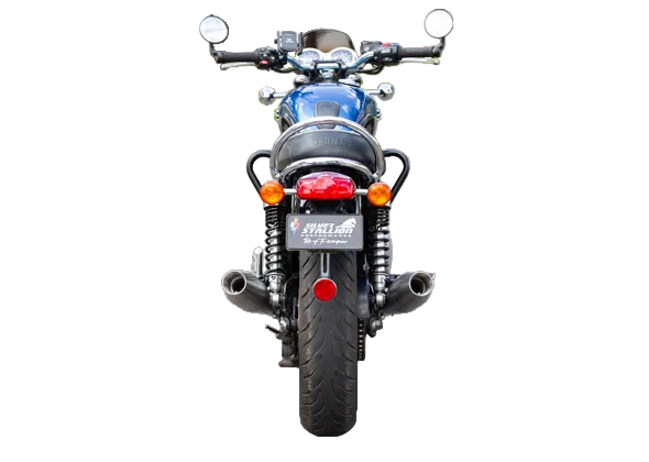 Triumph Bonneville T120 1200 Slip-On Performance Exhaust | Silver Stallion | +2.5 BHP Boost | Silver / Black Matte / Brushed — Black Matte image 3