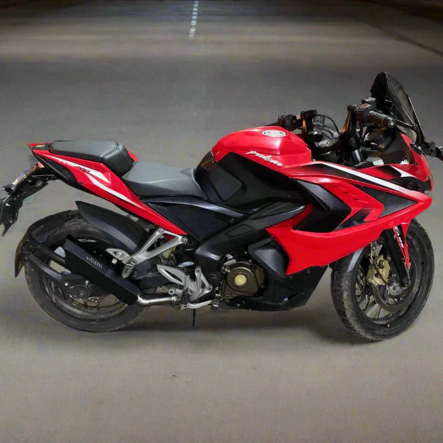 Barrel Rogue Performance Exhaust with Decat Pipe for Bajaj Pulsar NS200 / RS200 | Stainless Steel Slip-On Exhaust (Rogue 1 / Rogue 2) — Rogue 2.0