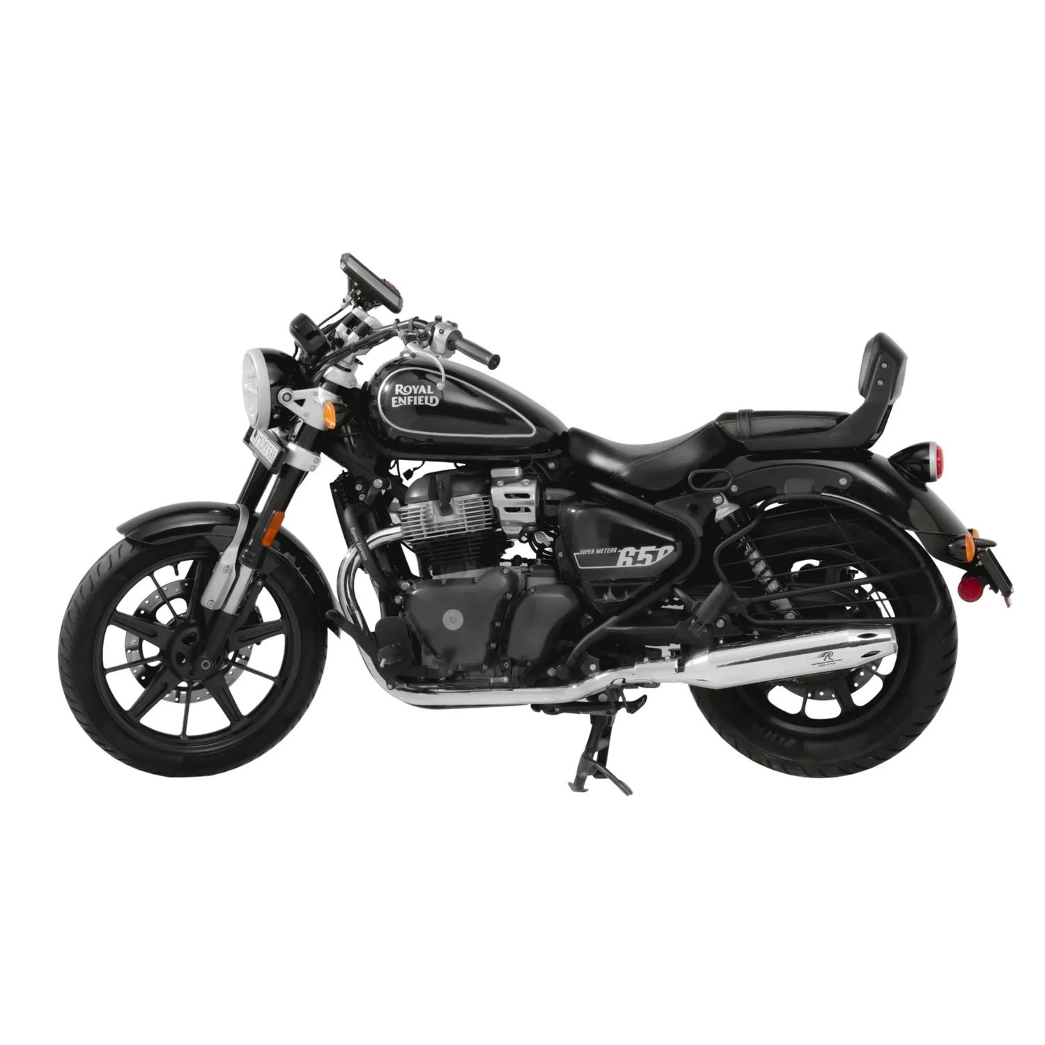 Red Rooster Polish Astral Pro Chrome Exhaust for Royal Enfield Super Meteor 650