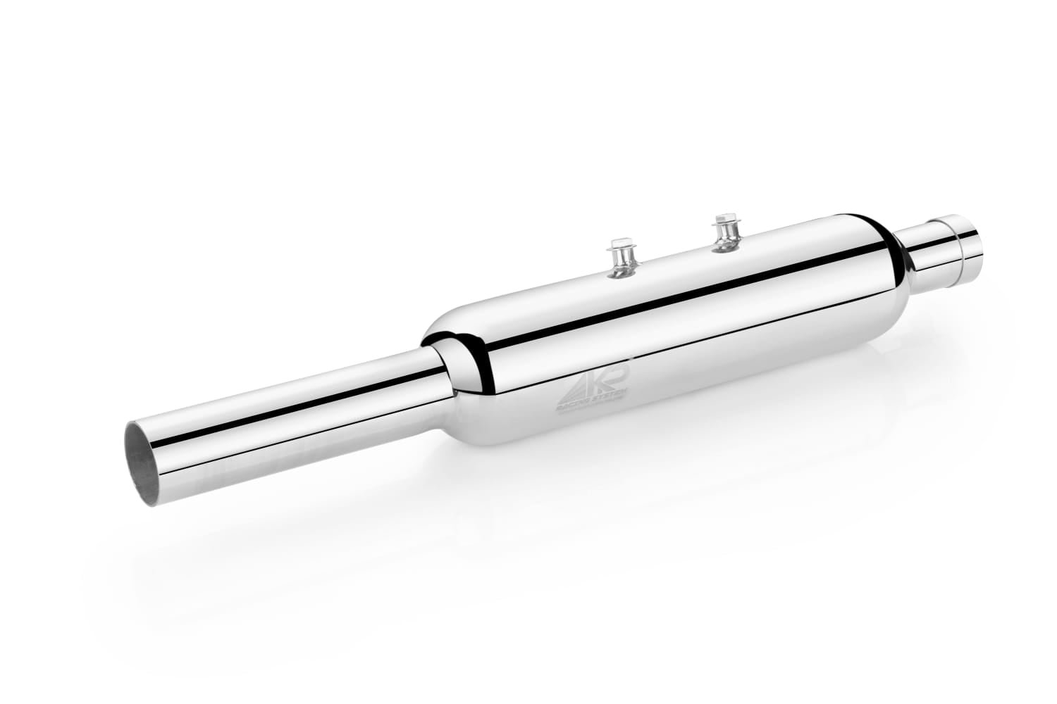 KP Racing System INDORI Performance Exhaust Silver for Royal Enfield Bullet 350, Classic 350 Reborn & Meteor 350 (J-Series) | SS304 Stainless Steel Dug Dug Sound Silencer