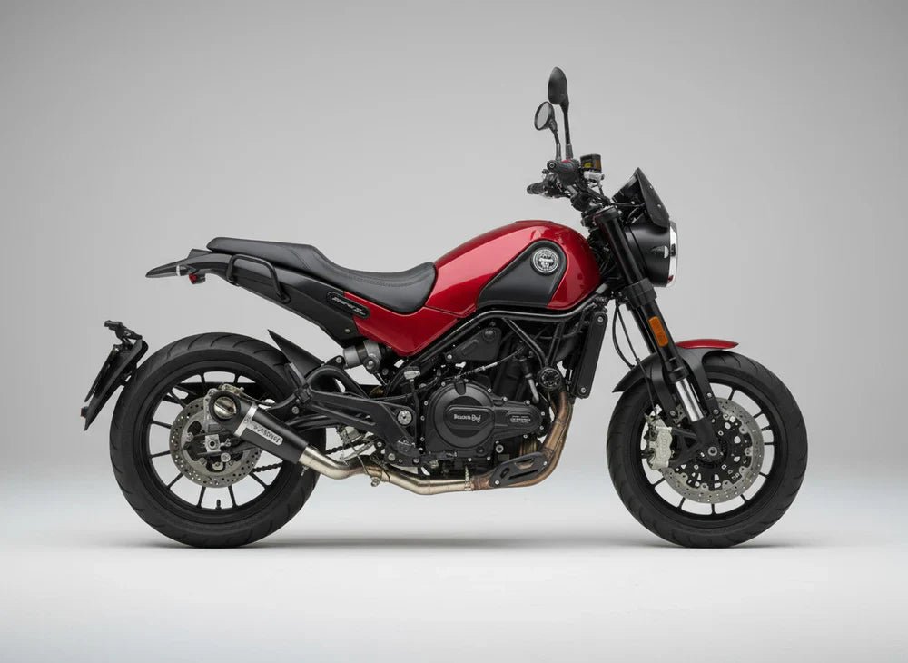 Barrel Outlaw 2.0 Slip-On Exhaust for Benelli Leoncino 500 | 304 Stainless Steel Performance Exhaust with Removable DB Killer image 2
