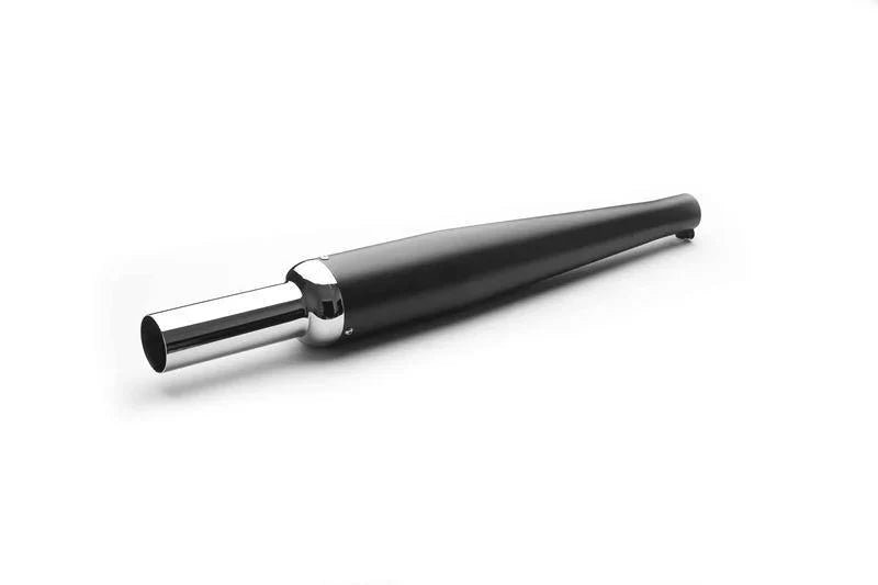 AEW Goldstar Wild Boar Exhaust Silencer for Royal Enfield | Mild Steel Chrome, Heat Resistant Full Black & Stainless Steel Matt Polish | AEW Performance Exhaust — Mild Steel Chrome image 2