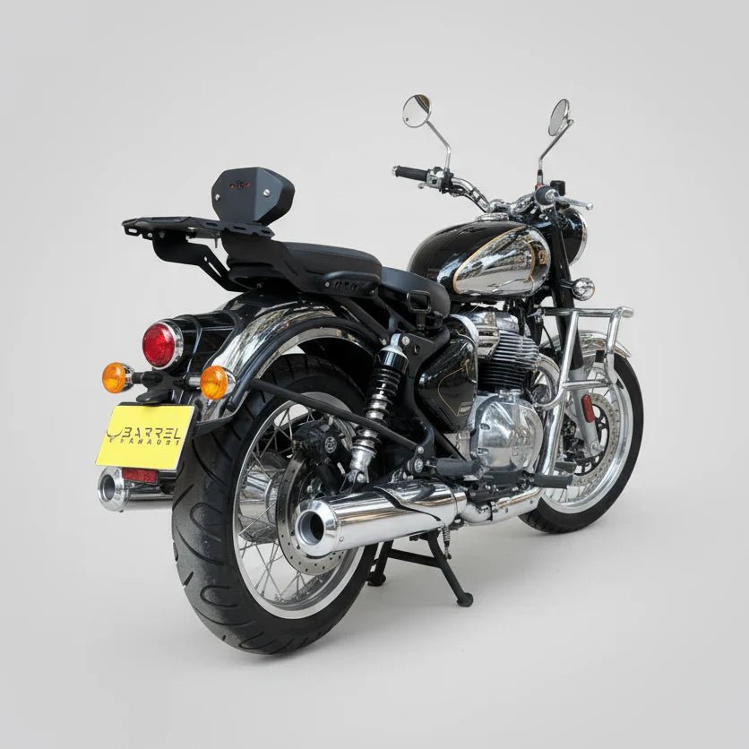 Barrel Exhaust B-12 Bass Master Slip-On Exhaust for Royal Enfield Classic 650 | 304 Stainless Steel Performance Exhaust image 2