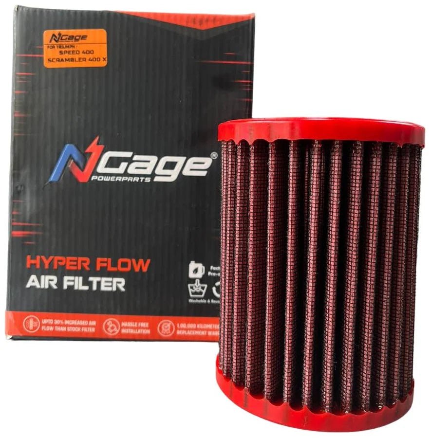 Ngage Hyper Flow Air Filter Triumph Speed 400 / Scrambler 400 X – NGAGE-019TRI400