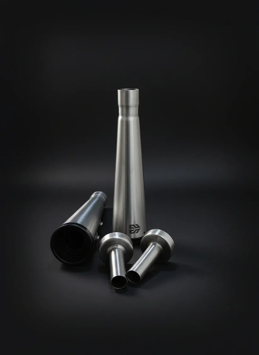 SS Motocorp Performance Bred Adaptable Slim Can Slip-On Silencer Pair for Royal Enfield Interceptor 650 & Continental GT 650 | Matte, Mirror & Black Finish — Matte Finish image 2