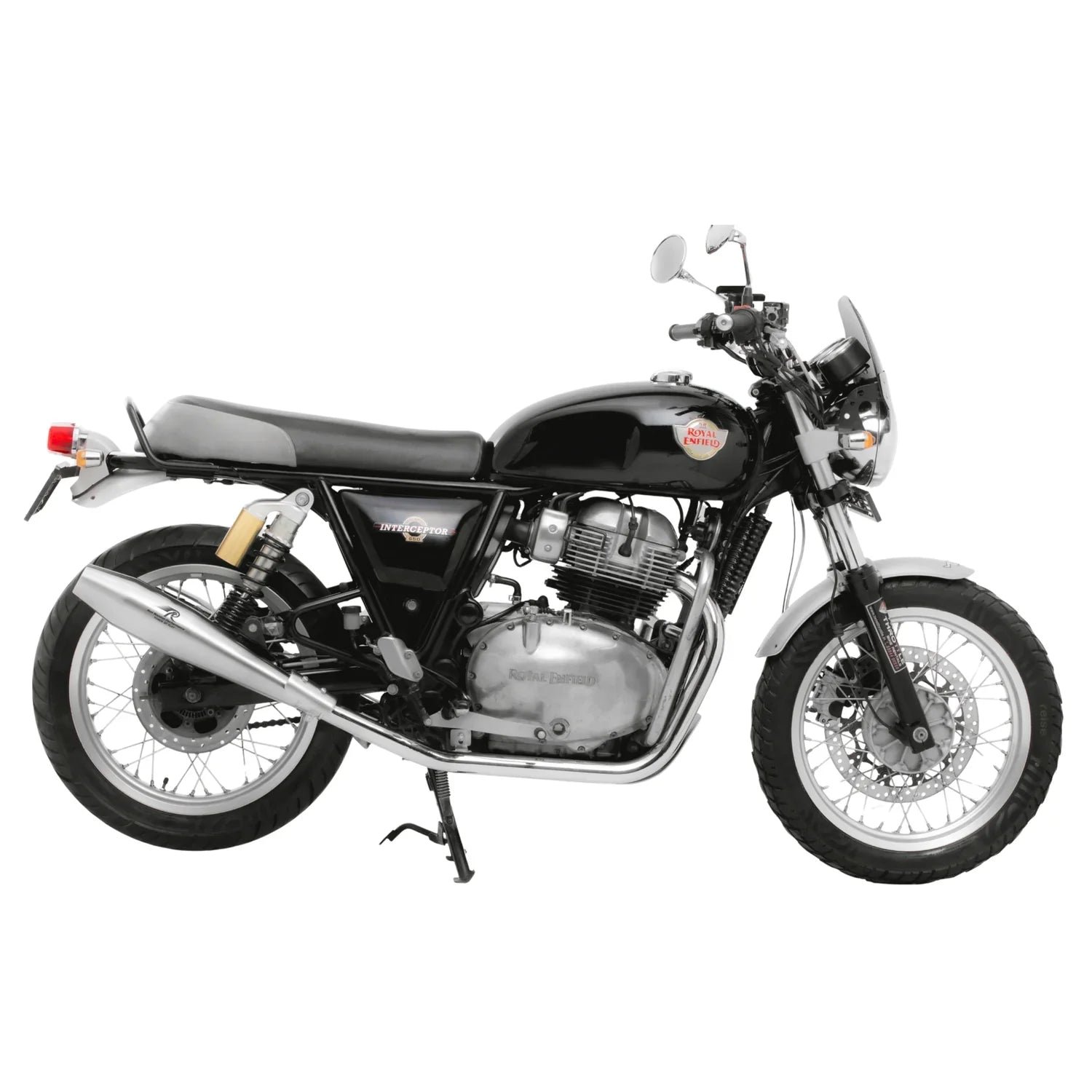 Red Rooster Stellar Exhaust for Interceptor 650 & Continental GT 650 – Performance Slip-On (Polish / Matte / Black) — Matte image 6