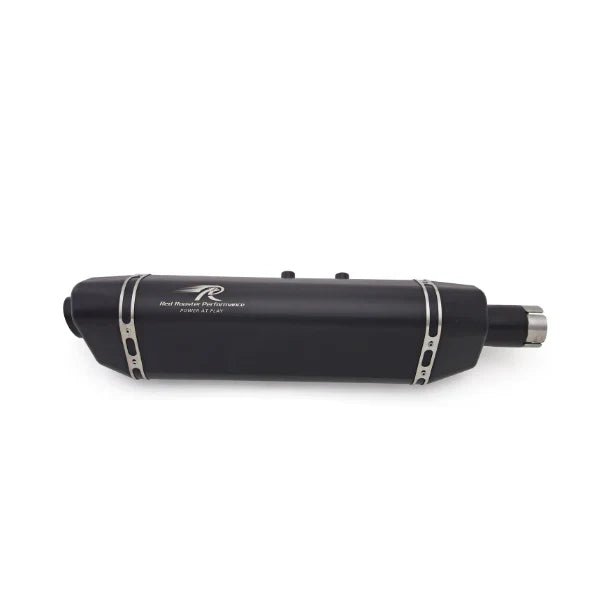 Red Rooster Vertex Exhaust for Himalayan & Scram 411 – Performance Slip-On (Polish / Matte / Black) — Matte image 2