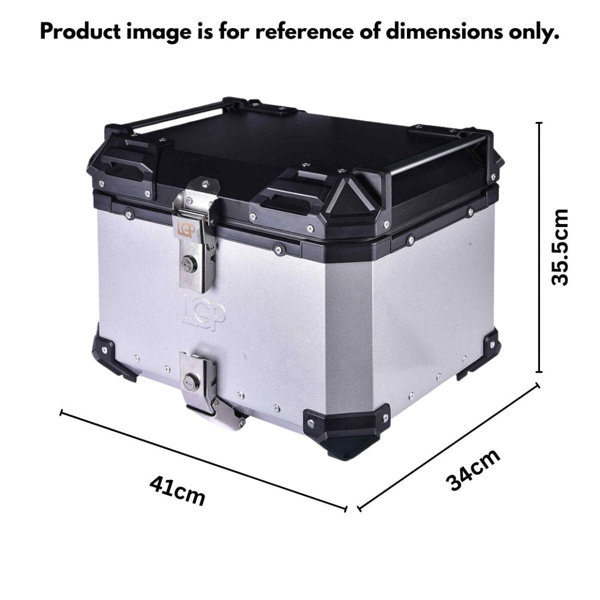 LGP TOP BOX 45L BLACK HIMALAYAN WITH BACKREST image 4