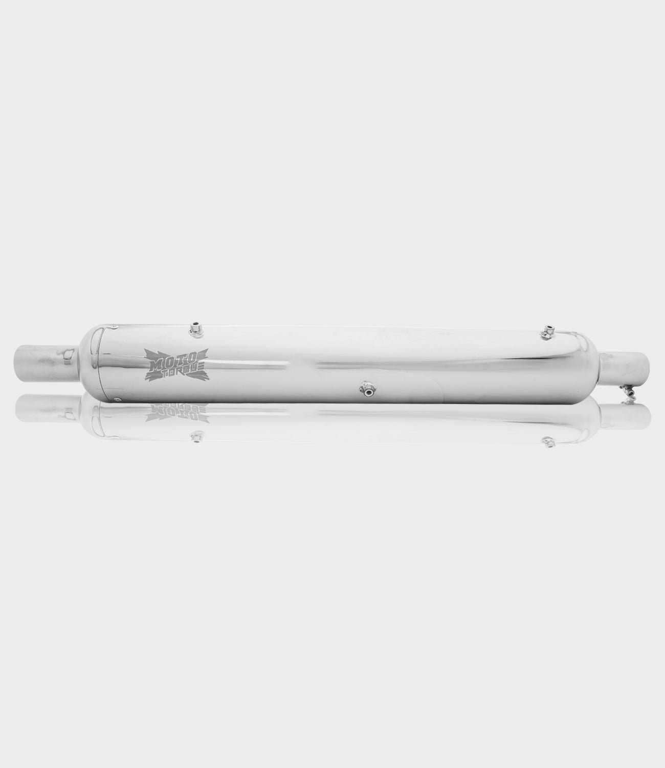 Moto Torque Replica Chrome Exhaust for Royal Enfield Classic 350/500 BS4 | Performance Exhaust with Bass Sound
