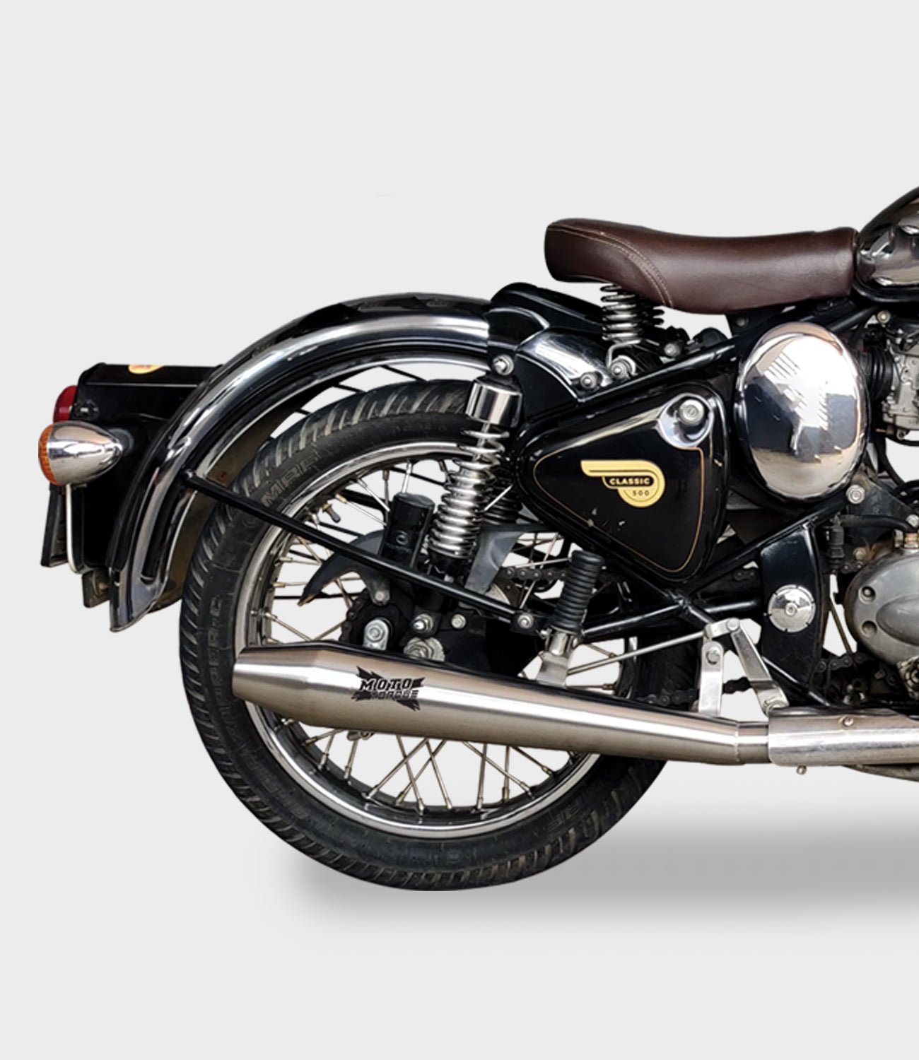 Moto Torque Launcher Pro Exhaust for Royal Enfield – Stainless Steel Performance Silencer image 4