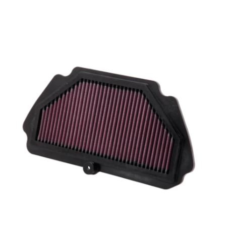 K&N KA-6009 High-Flow Lifetime Performance Air Filter for Kawasaki Ninja ZX-6R ZX636 (2009-2024) | Washable Reusable Cotton Gauze Air Filter