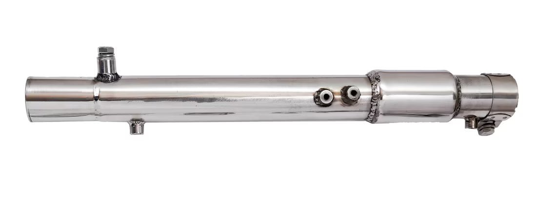 Motowings Performance Magnetor Exhaust (Steel Polish) for Royal Enfield Meteor 350 / Classic 350 Reborn / Standard 350 | J-Platform Slip-On Upgrade image 2