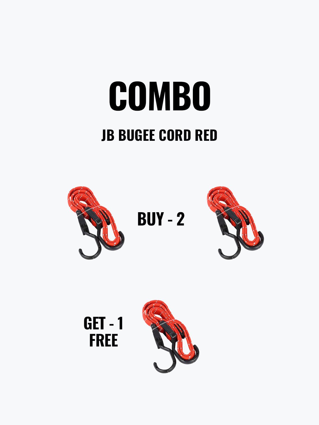 Jb Bungee Cord Red Buy 2 Get 1