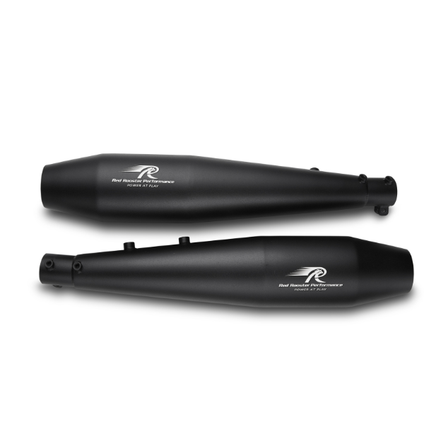 Red Rooster Stellar Black Matte Exhaust for Royal Enfield Interceptor 650 & GT 650 image 3