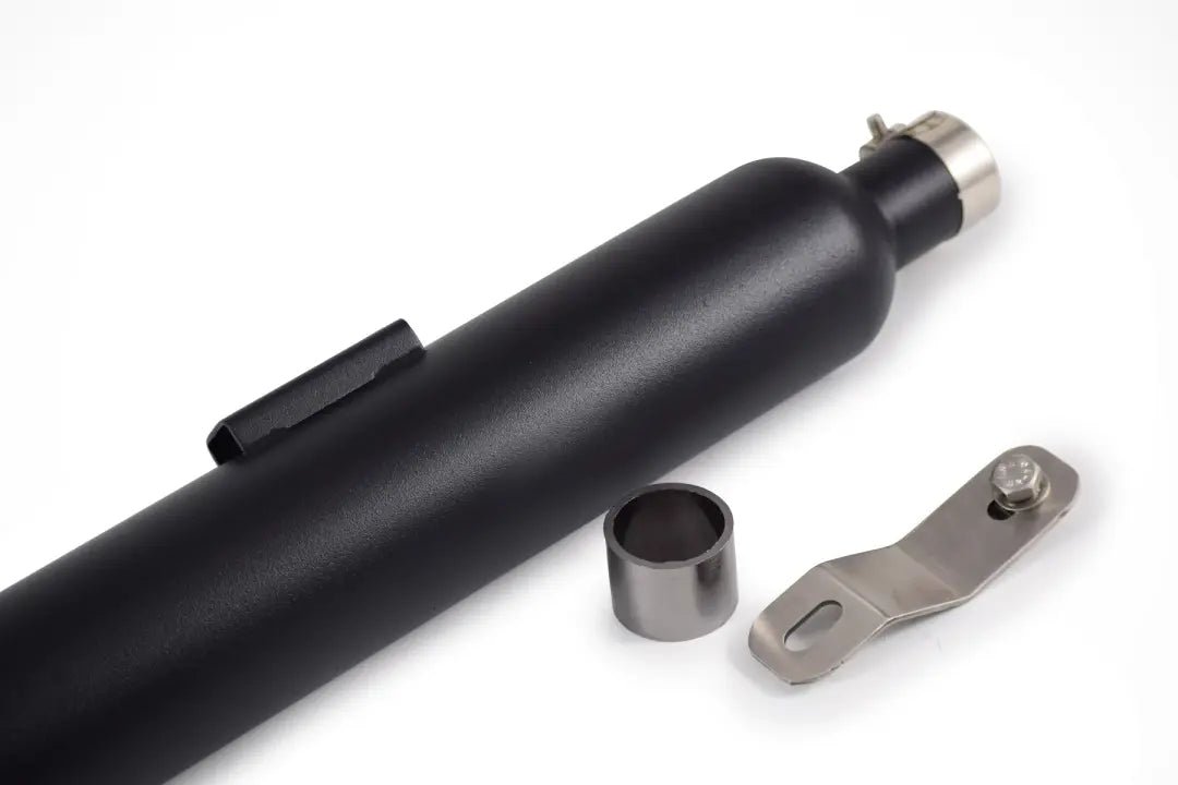 Powerage Slip-On Exhaust for Royal Enfield Classic / Bullet 350 / 500 - Black Short image 2