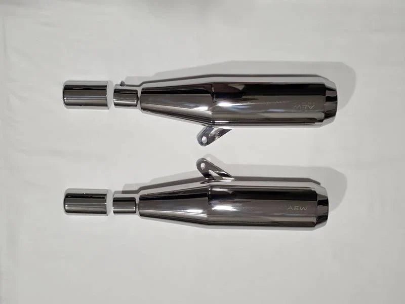 AEW TE104 Edge Performance Exhaust for Royal Enfield Interceptor 650 / Continental GT 650 | Stainless Steel Variants — Stainless Steel Mirror Polish image 7