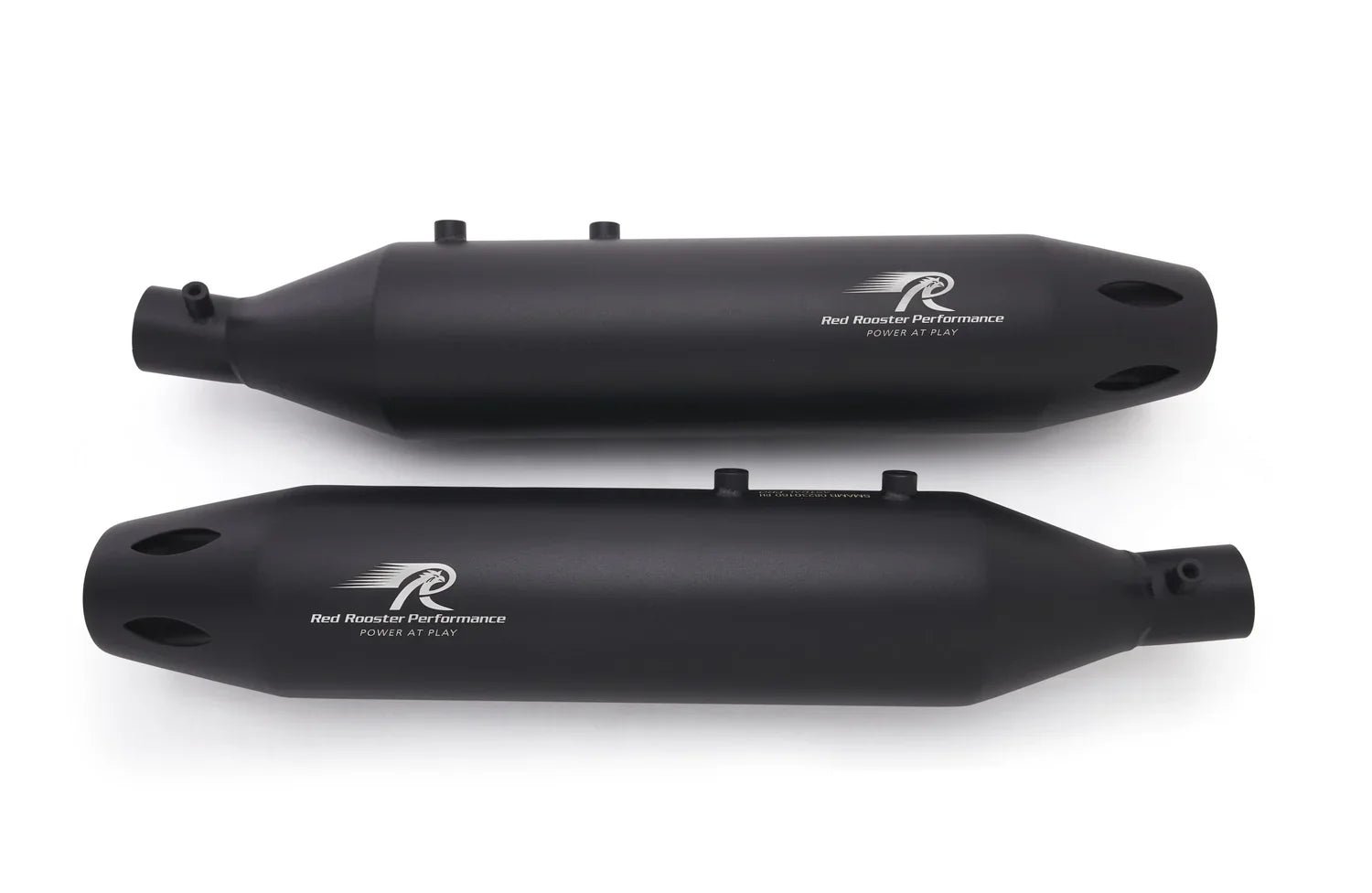 Red Rooster Astral Pro Exhaust for Royal Enfield Super Meteor 650 – Performance Slip-On (Polish / Black) — Polish image 4