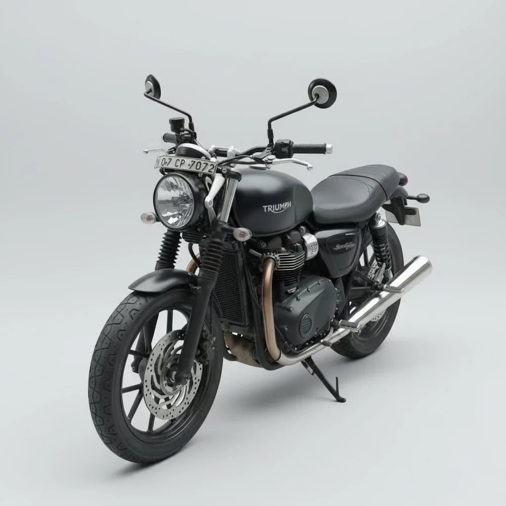 Barrel B Twinn Slip-On Exhaust for Triumph Street Twin 900 | 304 Stainless Steel Performance Exhaust image 2